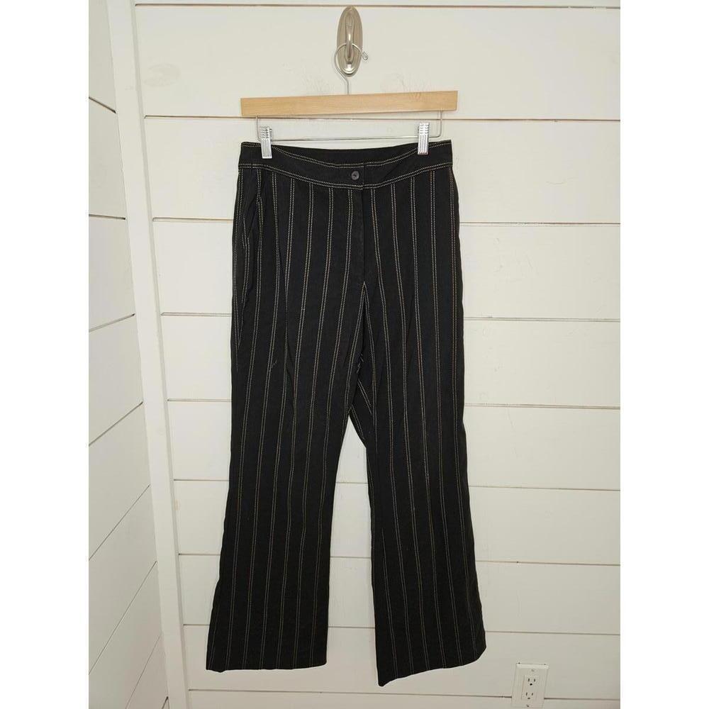 EP Pro size 6 black with gold stripes golf pants
